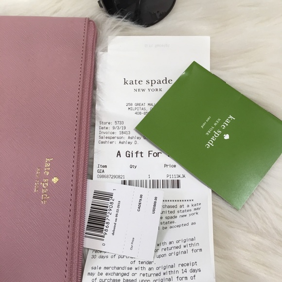 Kate Spade Gia sparkle clutch /cosmetic bag - Picture 5 of 6